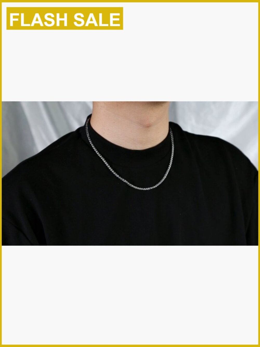 3mm Stainless Steel Wheat Chain Necklace Lobster Claw Clasp 16-36in - Picture 7 of 7
